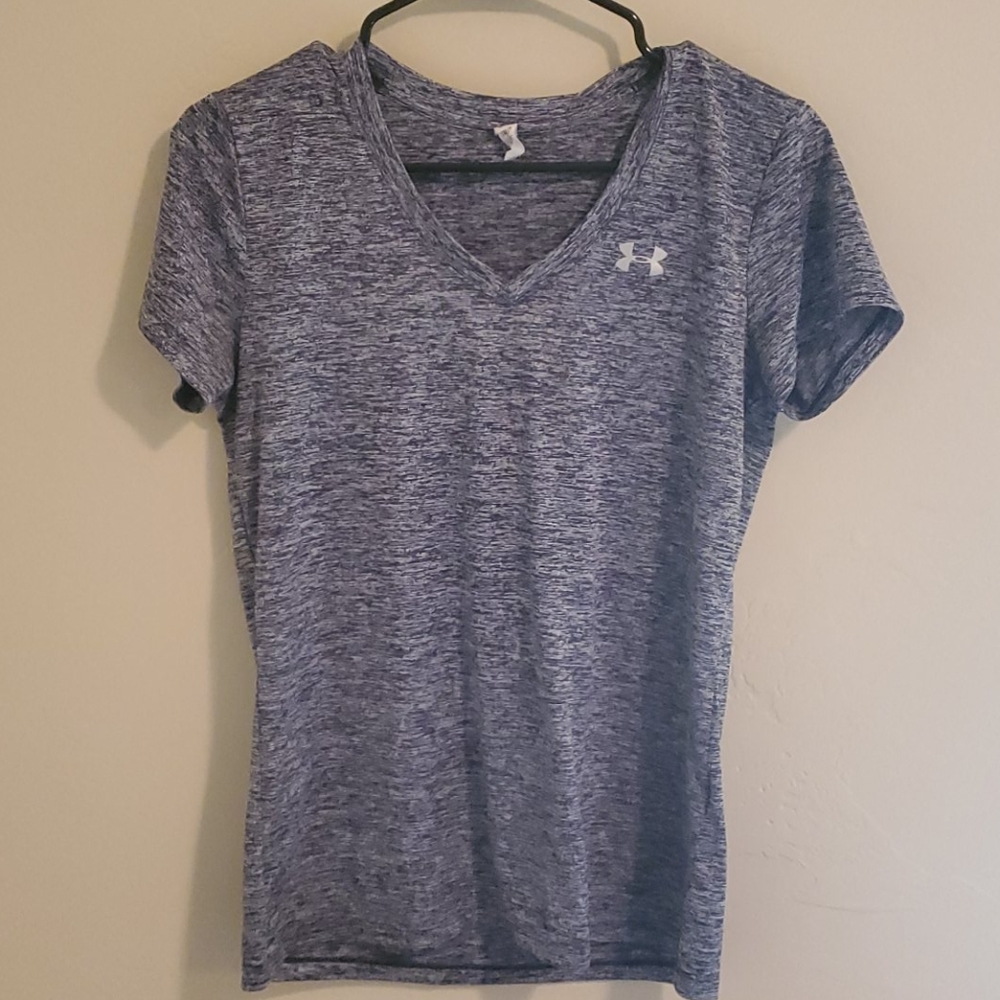 under armour top short sleeve v neck